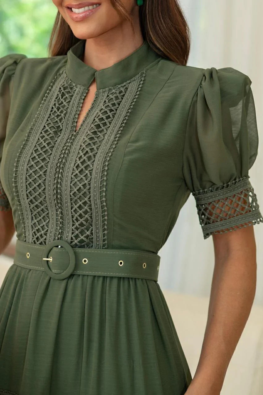 Vestido Longo Musseline