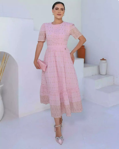 Vestido Diana em Lese Max Midi