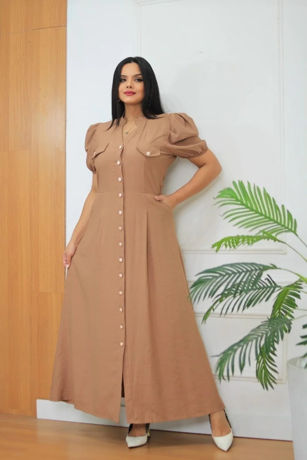 Vestido Longo Alfaiataria - Detalhe